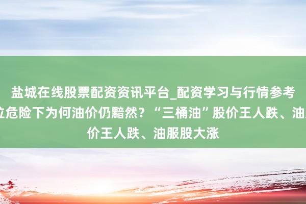 盐城在线股票配资资讯平台_配资学习与行情参考 委内瑞拉危险下为何油价仍黯然？“三桶油”股价王人跌、油服股大涨