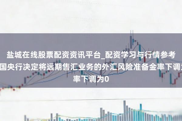 盐城在线股票配资资讯平台_配资学习与行情参考 中国央行决定将远期售汇业务的外汇风险准备金率下调为0