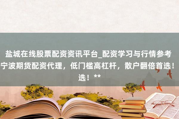 盐城在线股票配资资讯平台_配资学习与行情参考 **宁波期货配资代理，低门槛高杠杆，散户翻倍首选！**